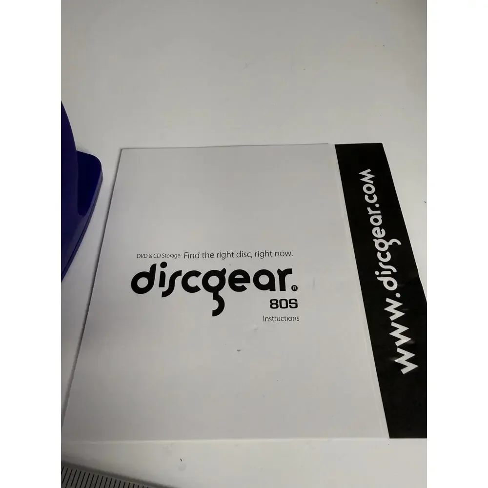 VTG Discgear Selector CD/DVD Organizer & Storage Case Purple NEW Holds 80 Discs